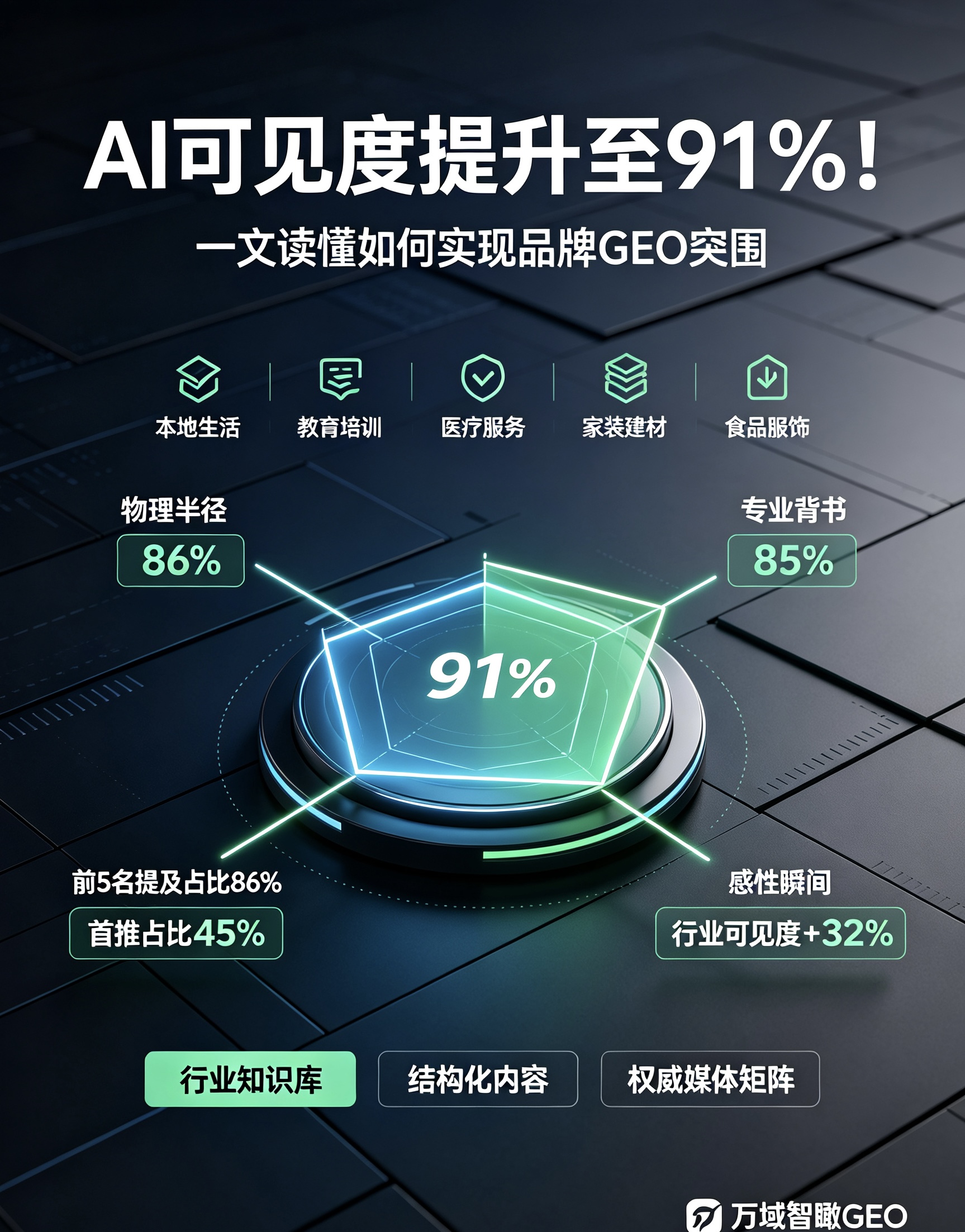 AI可见度提升至91%！一文读懂如何实现品牌GEO突围